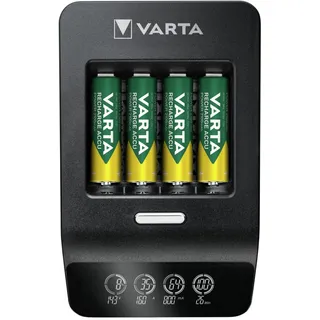Varta LCD Ultra Fast Charger+ inkl. Akkus 2100 mAh AA + 12V