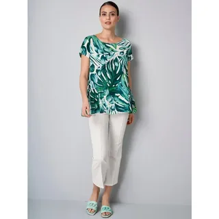 ALBA MODA Schlupfbluse Bluse ohne Ärmel grün 36
