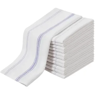 METRO Professional Geschirrtücher, Halbleinen, 50 x 77 cm, weiß, 12 Stück