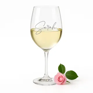 Weinglas Leonardo mit Wunschtext - Geschenkidee personalisiert Gravur Wunschtext für Frauen, Männer, Freunde Eltern Partner,Wunschtext, Name oder Spruch – 460 ml Weinglas mit individueller Gravur