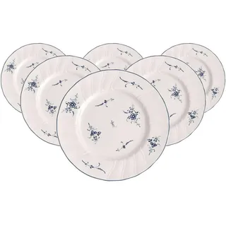Villeroy & Boch Frühstücksteller 21 cm blau/weiß 6er Set