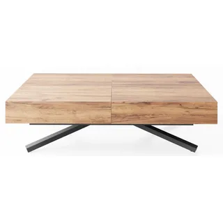 WFL GROUP Cavetta X Braun Eiche 120 x 76 x 80 cm