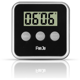 FanJu FJ231 Eieruhr Digital Küchentimer, Kitchen Timer with Big Display/Lauter Alarm/Magnetischer Rückseite/Einklappbarer Ständer/Einfache Bedienung Mini Countdown Alarm