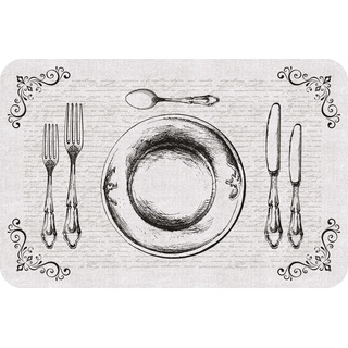 d-c-fix Tischset Rio Couvert - abwaschbare Unterlage für Küche & Esstisch - Platzset Platzdeckchen Teller Platzdecke Tisch-Untersetzer Set - 29 cm x 44 cm eckig