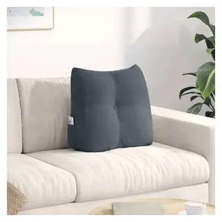 vidaXL Rückenkissen 45 x 24 x 50 cm Dunkelgrau