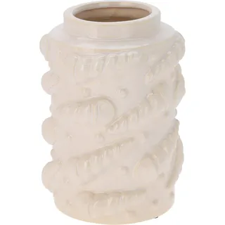Deko-Vase MUSCHELN (DH 14,30x20,30 cm) - weiß - DH 14,30x20,30 cm