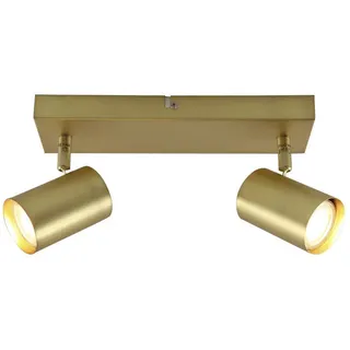 Olucia - ELENA - Deckenleuchte - Messing - 2 Lampen - Gold