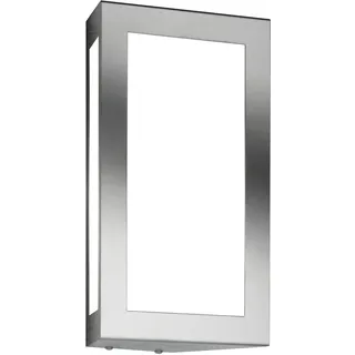 CMD Außenwandleuchte Edelstahl 28, E27, IP44, ohne Bewegungsmelder, silber