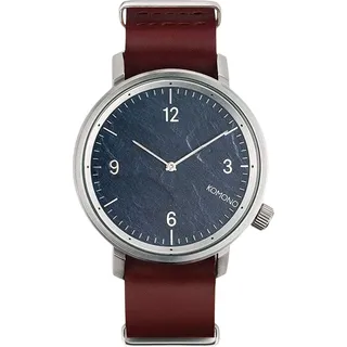 Herrenuhr Komono KOM-W1942 (Ø 45 mm) - Dunkelblau/Dunkelrot/Silber