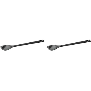 FACKELMANN 23743 Kochlöffel SPITZ Nero 30cm hängbar, Kunststoff, schwarz (Packung mit 2)