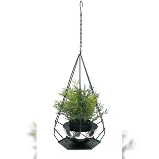 DanDiBo Ambiente Blumenampel 24 x 59 cm Schwarz