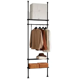 SoBuy KLS07-SCH Kleiderständer 100x40x180 schwarz