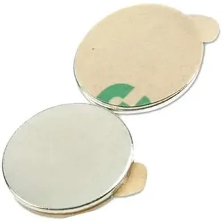 3M Selbstklebende Magnete Neodym (NdFeB) Klebemagnete - Haftkraft bis 24kg - starke Seltene-Erden-Magnete für Industrie und Zuhause, Größe/Stückzahl:20 x Scheibe Ø15x1mm | 900g Haftkraft