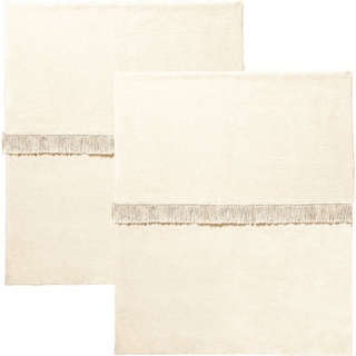 Plaid »Wohndecke 2er-Pack«, Erwin Müller, Baumwollmischung Uni braun 100 cm x 150 cm