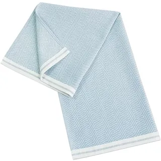 Framsohn 6er Set: Geschirrtuch Modern Kitchen Fischgraet in Blau - (L) 70 x (B) 50 cm | Gr.: onesize