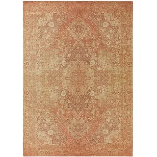 benuta nest Flachgewebeteppich, Rosa, 120x180 cm - Vintage-Stil Teppich im Used-Look