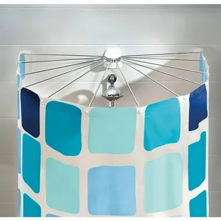 KLEINE WOLKE Duschvorhangstange Big Spider 94 x 71 cm silber