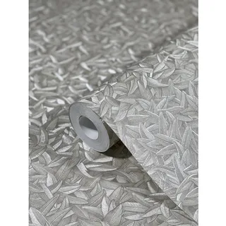 Glööckler Vliestapete Imperial Feder Uni Beige/Lila 64 cm x 10 m 54844