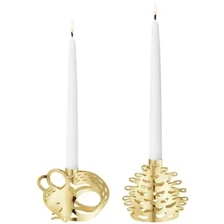Georg Jensen, Kerzenständer, Kerzenhalter Maus & Tannenbaum