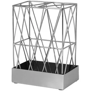 Broste Copenhagen Dekovase Vase SILJE Steel Castlerock/Brass Frame silber (Vasen) bunt|silberfarben