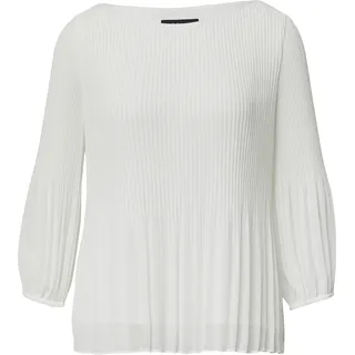 s.Oliver Plisseebluse mit 3/4-Arm Weiß 38