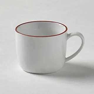 Lambert Espresso-Tasse Piana rot, Porzellan, Klassiker, Zylindrisch, Wiederverwendbar, 1 Stck.