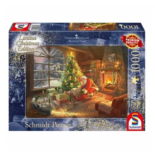 Schmidt Spiele PU1000T.Kinkade,Weihnachtsmann ist
