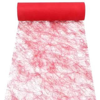 Papstar "PAPSTAR Tischläufer/Dekoband "Sizoflor" 25 m x 30 cm rot