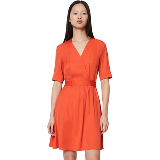 Sommerkleid MARC O'POLO "aus Viskose-Satin" Gr. 36, Normalgrößen, orange Damen Kleider Freizeitkleider