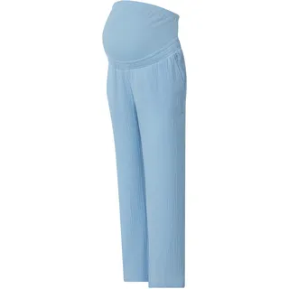 ESMARA® Damen Musselin-Umstandshose (Blau, XS(32/34))