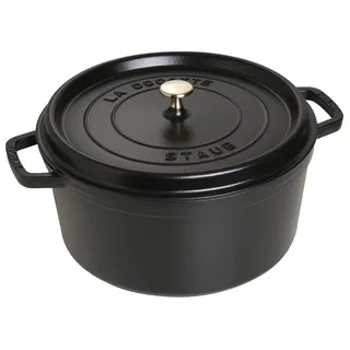 Staub Cocotte 30 cm rund schwarz