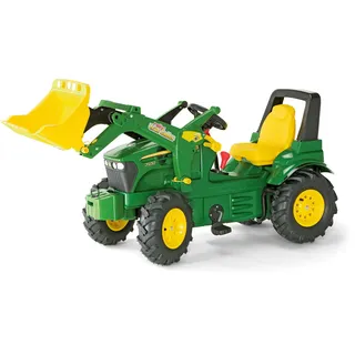 Rolly Toys S2671012 Toys rollyFarmtrac John Deere 7930 (mit Frontlader, für Kinder von 3 bis 8 Jahre, Zweigangschaltung, Sitz verstellbar) 710126 grün