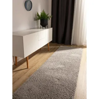 benuta Soho Hochflorteppich 70 x 200 cm Grau