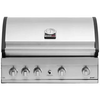 GrandHall Gasgrill Grandhall Elite G4 Einbau-Gasgrill silberfarben