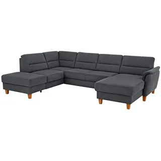 Home Affaire Wohnlandschaft Mikrofaser 5-Sitzer Grau