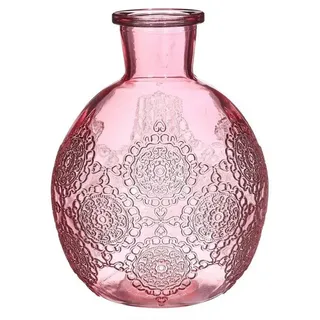 NaDeco Dekovase Kugelvase Bologna Größe h.17 cm Ø 12.5 cm, in Pink Kugelflasche