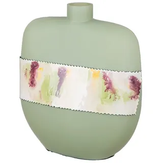 Gilde Vase Imperial, bauchig Grün 30 cm