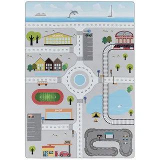 Ayyildiz Play 2902 Kinderteppich 80 x 120 cm Grau/Multicolor