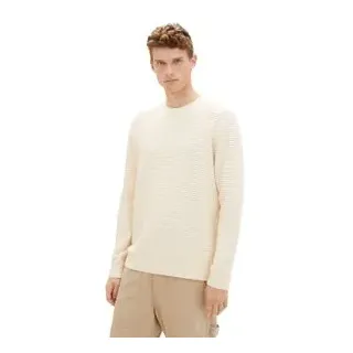 Tom Tailor Herren Rundhals Pullover STRUCTURED CREWNECK Regular Fit Vintage Beige 18592 XXL