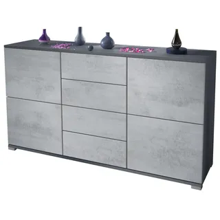 SIDEBOARD Rova Beton Oxid Optik