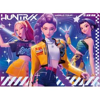 Ravensburger Kinderpuzzle 150 XXL Teile - KPop Demon Hunters - Huntr/x World Tour