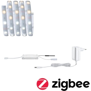 Paulmann MaxLED 250 LED Strip Smart Home Zigbee Tunable White beschichtet Basisset  1,5m  IP44 6W 405lm 30LEDs/m Tunable White 24VA 78868
