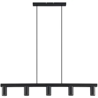 LINDBY Baliko 5-flg. 116 cm rechteckig schwarz
