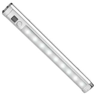 Maclean Brackets Maclean MCE166 Unterbauleuchte Lichtleiste Küchenlampe Schranklampe 9 LED SWD mit PIR 120 Grad Bewegungsmelder 360° Grad rotierbar