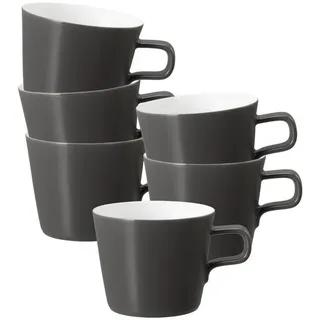 SELTMANN WEIDEN Cappuccinotasse 0,26 l Grau/Weiß 6 St.