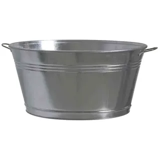 Siena Garden Zinkwanne Ø 51 x 25 cm silber