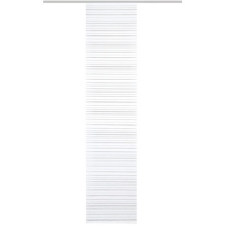 Flächenvorhang, Weiß, Textil, Uni, 60x245 cm, mit Beschwerungsstab, Wohntextilien, Gardinen & Vorhänge, Schiebegardinen