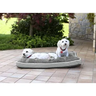 Sogni e capricci Hund und Katz 4 Jahreszeiten Kissen, hell Grau, 78x58x12cm, Polyester,