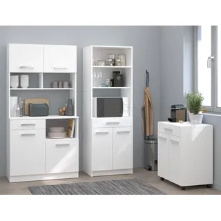 Möbel Boss Buffet Set Uno 4 3-teilig  weiß