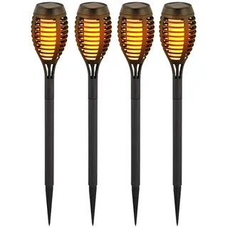 ETC Shop Solarleuchte Kunststoff 7,5x51 cm 8er Set schwarz